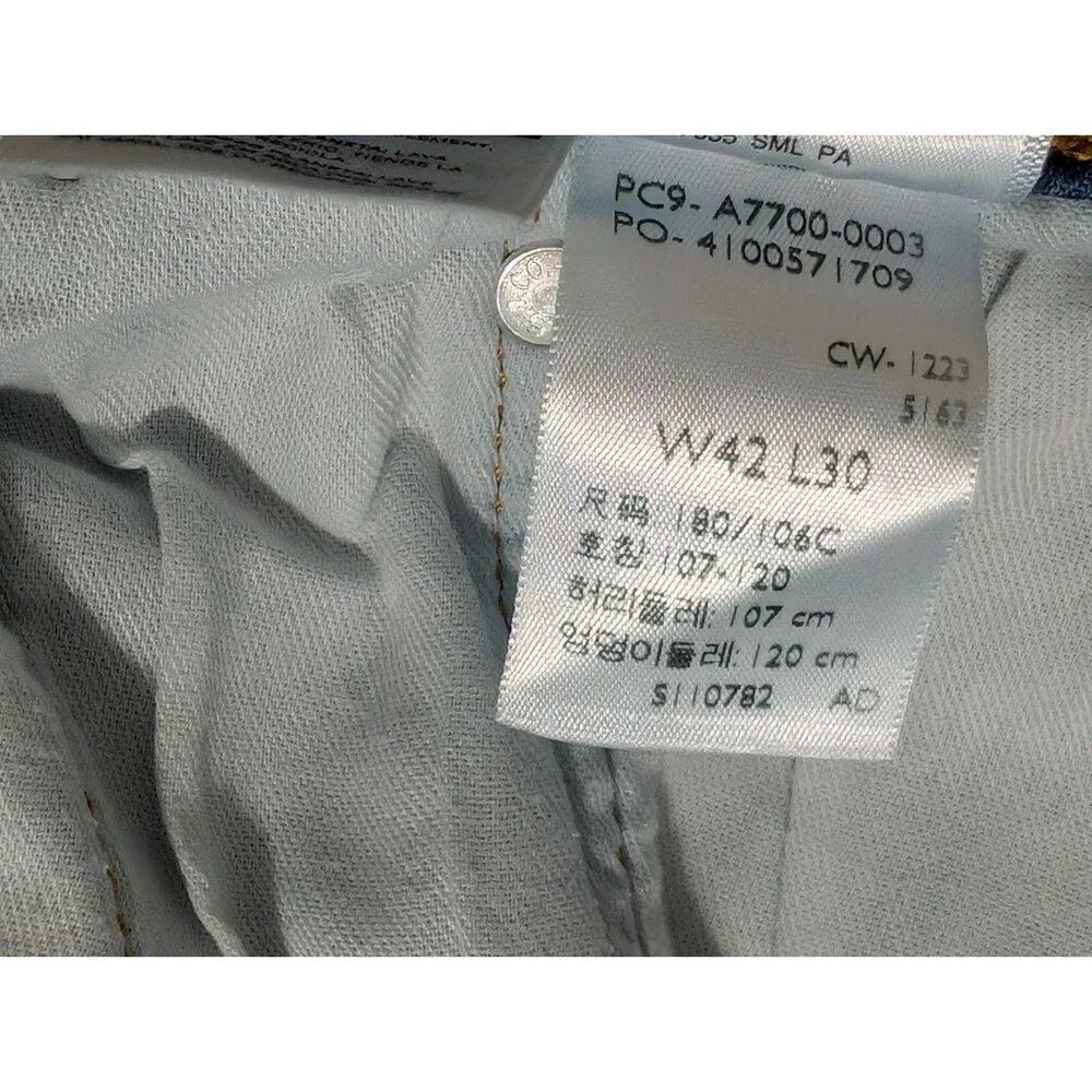 Levis 506 Mens Jeans Straight 42x30 Regular Fit Straight Leg Stretch Medium Wash